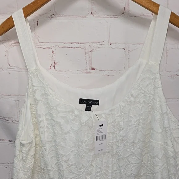 Lane Bryant Festi Eyelet & Gauze Midi Dress Womens Size 18/20 NWT - Picture 2 of 12